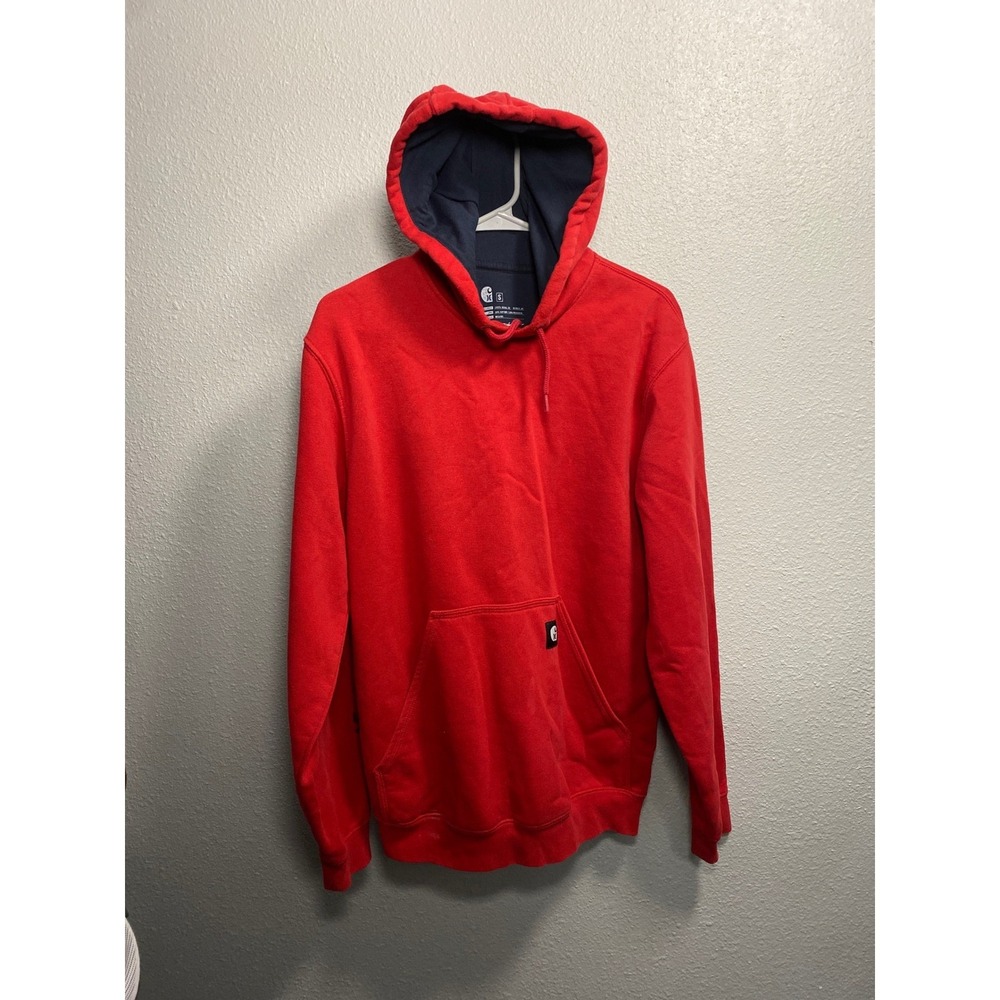 Hurley x Carhartt Red Loyal To The Sea Graphic Hoodie Sweatshirt Small Womens